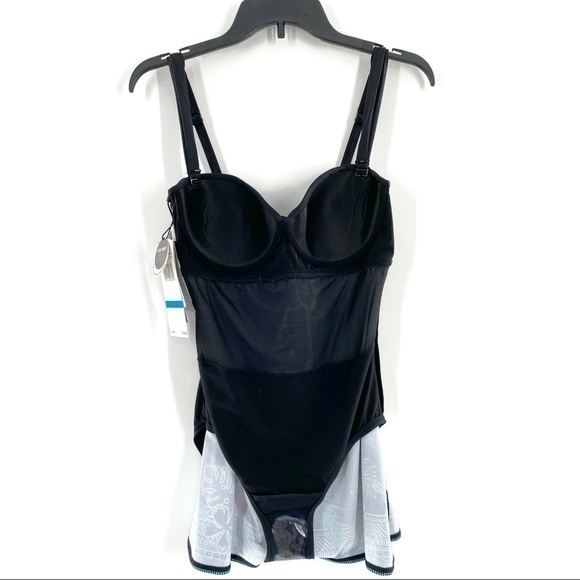 NWT!CoCo Reef Five Way Blk 36/38C Swimdress Black - Picture 8 of 11